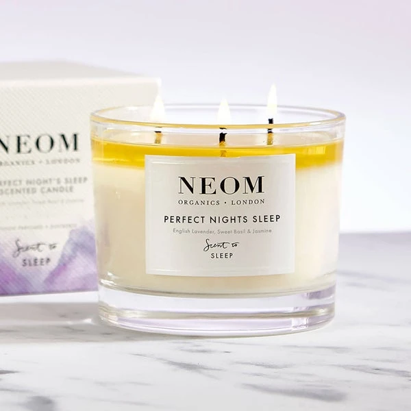 NEOM Perfect Nights Sleep Scented 3 Wick Candle 5 NEOM Perfect Nights Sleep Scented 3 Wick Candle - Image 3