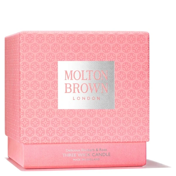 Molton Brown Rhubarb And Rose Three Wick Candle 480g 5 Molton Brown Rhubarb And Rose Three Wick Candle 480g - Image 3