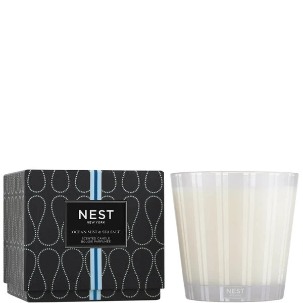 NEST Fragrances Ocean Mist & Sea Salt Luxury Candle 43.7 Oz 3 NEST Fragrances Ocean Mist & Sea Salt Luxury Candle 43.7 Oz