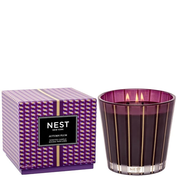 NEST New York Autumn Plum 3 Wick Candle 600g 3 NEST New York Autumn Plum 3 Wick Candle 600g