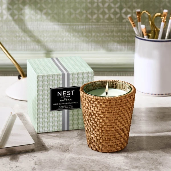 NEST New York Rattan Wild Mint And Eucalyptus Classic 230g 5 NEST New York Rattan Wild Mint And Eucalyptus Classic 230g - Image 3